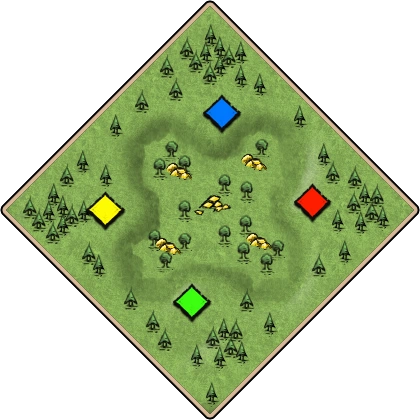 Lowland Age of Empires II map artwork