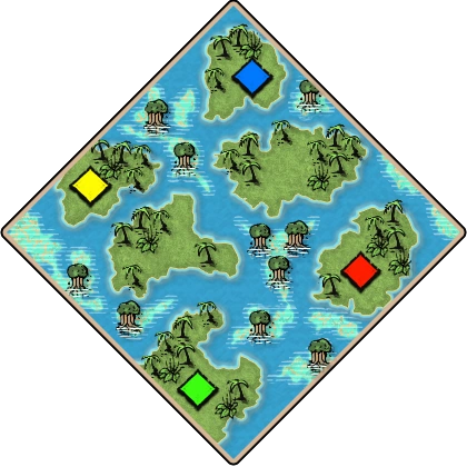 Pacific Islands Age of Empires II map artwork