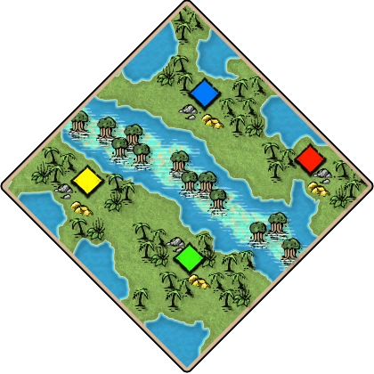 Sandbank Age of Empires II map artwork