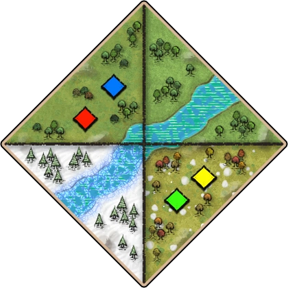 Seasons Age of Empires II map artwork