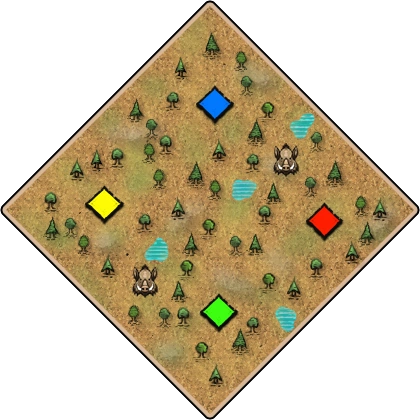 Sherwood Forest Age of Empires II map artwork