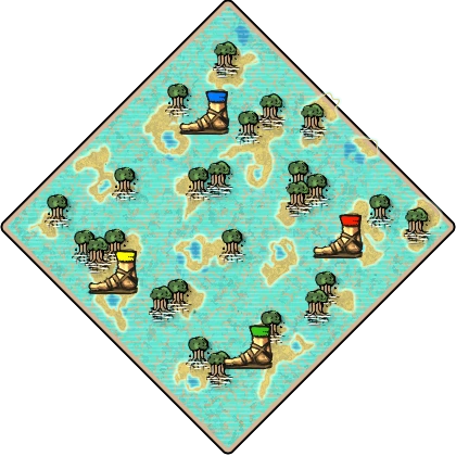 Water Nomad Age of Empires II map artwork