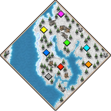 Norse Lands Age of Empires II map artwork
