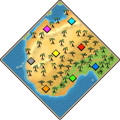 West Africa Age of Empires II map artwork