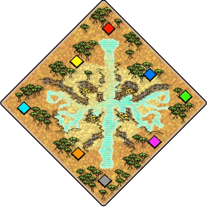 Canyons Age of Empires II map artwork