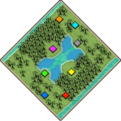 Twin Forests Age of Empires II map artwork