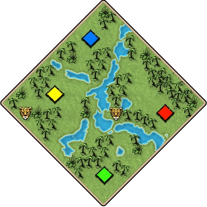 Yucatán Age of Empires II random map image