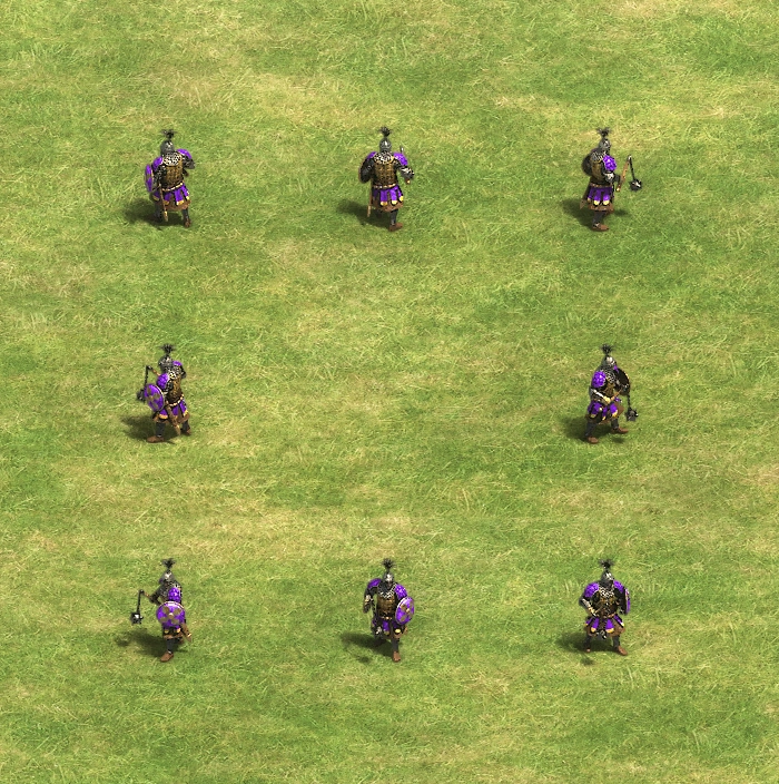 Dismounted Konnik Age of Empires II unit model views