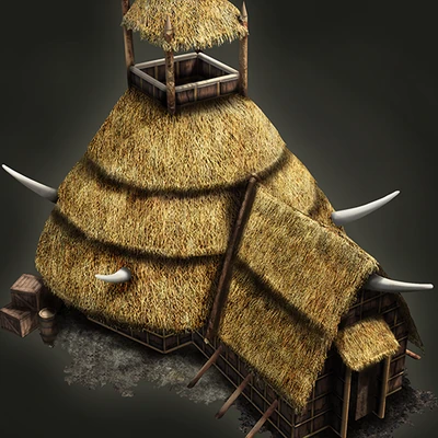 Cherokee War Hut