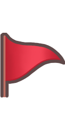 Flag Red Emoji