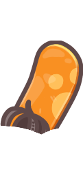 Orange Snowboard