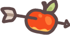 Pierced Target Apple