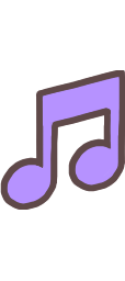 Symbol Musical Note Purple Emoji