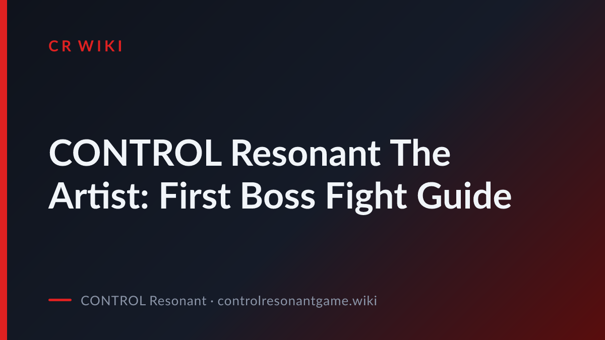 The Artist: First Boss Fight Guide