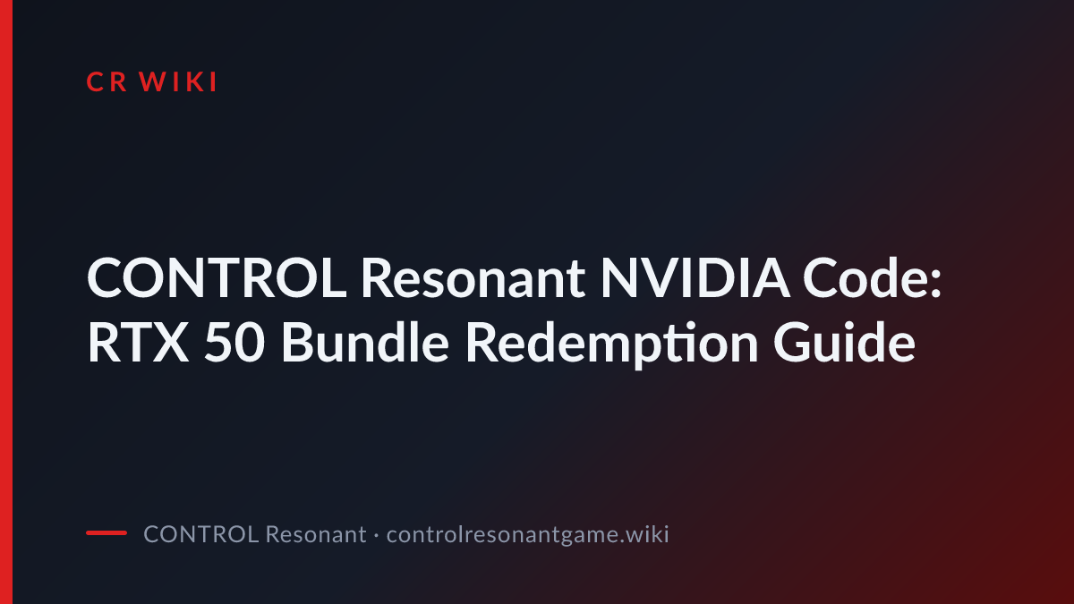 NVIDIA RTX 50 Bundle Redemption